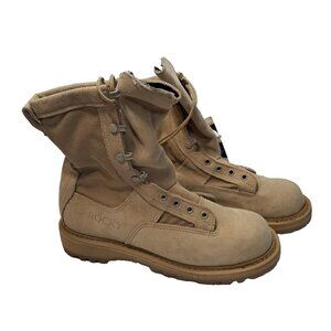 ROCKY 790G Army Combat Boot Temperate Weather Tan Gortex Vibram Sole 7.5R NOS